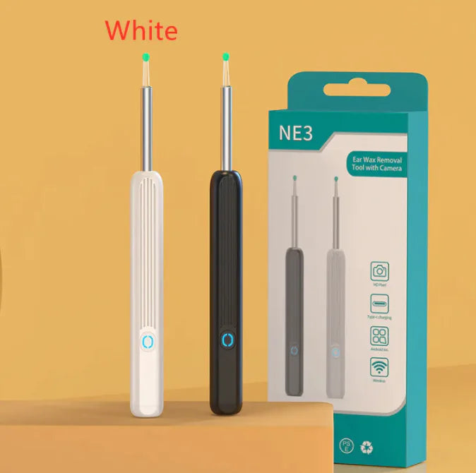NE3 Ear Cleaner Otoscope Ear Wax Removal Tool with Camera & LED Light Wireless Ear Endoscope Ear Cleaning Kit for iPhone Main image