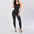 Women's Sleeveless Jumpsuit With Straps