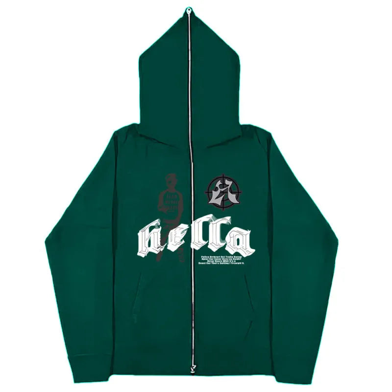 Unisex Oversized Zipper Hoodie