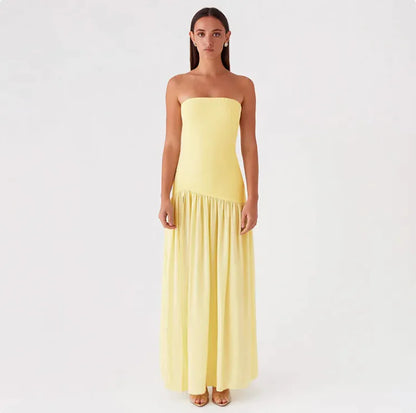 Women's Elegance Max Strapless Slit Dress