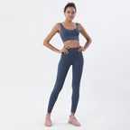 SOISOU Nylon Tracksuits Womens Yoga Gym Set Sports Suit