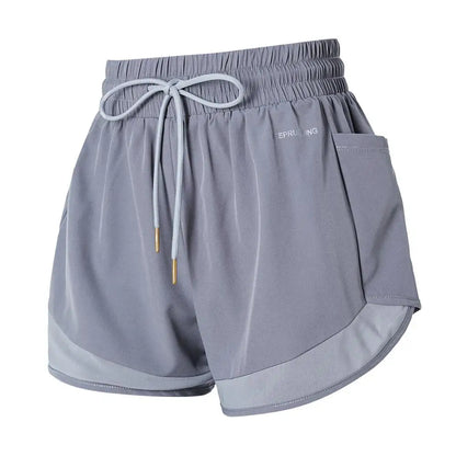 Vansydical Mesh Yoga Gym Running Quick Dry Shorts