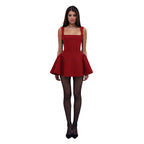 Women's Square Neck Slim Fit Vest Dress