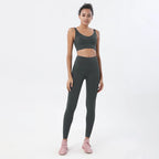 SOISOU Nylon Tracksuits Womens Yoga Gym Set Sports Suit