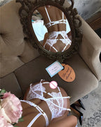 Women's Embroidered Floral Lace Lingerie Set 3 Pieces Women's Lingerie Unbranded