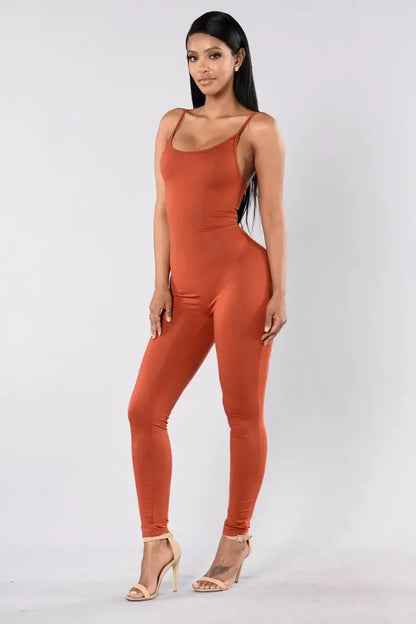 Women's Backless Slim Fit Jumpsuit
