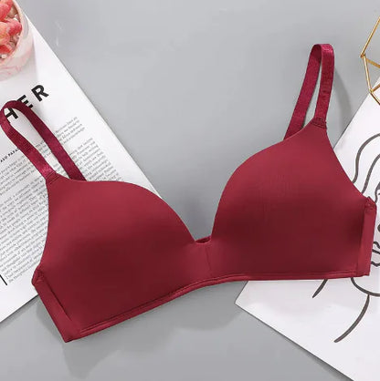 Breathable No Rims Gather Bra for Women