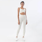 SOISOU Nylon Tracksuits Womens Yoga Gym Set Sports Suit