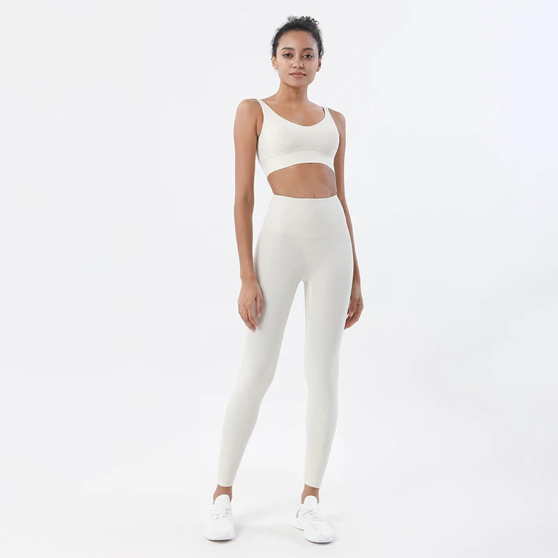 SOISOU Nylon Tracksuits Womens Yoga Gym Set Sports Suit