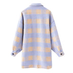 Women's Oversized Plaid Woolen Shirt Women's Shirt Unbranded