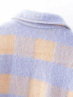 Women's Oversized Plaid Woolen Shirt Women's Shirt Unbranded