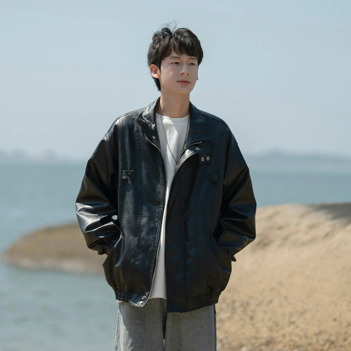 Retro Leather Jacket For Men Main image