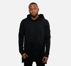 Men's Long Hoodie, Hip Hop Hoodie, Outerwear Sweatshirt