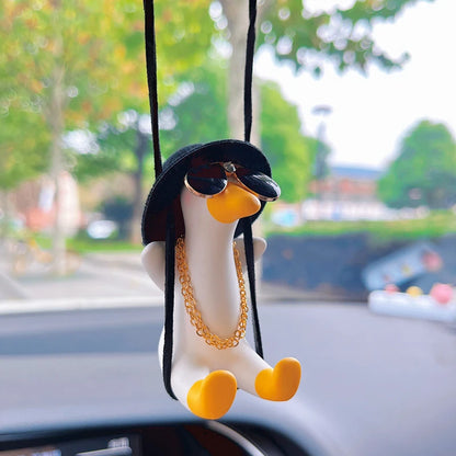 Anime Gypsum Swing Duck Car Interior Decoration