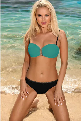 Women's Mid Waist Bikini Swimsuit With Chest Pad