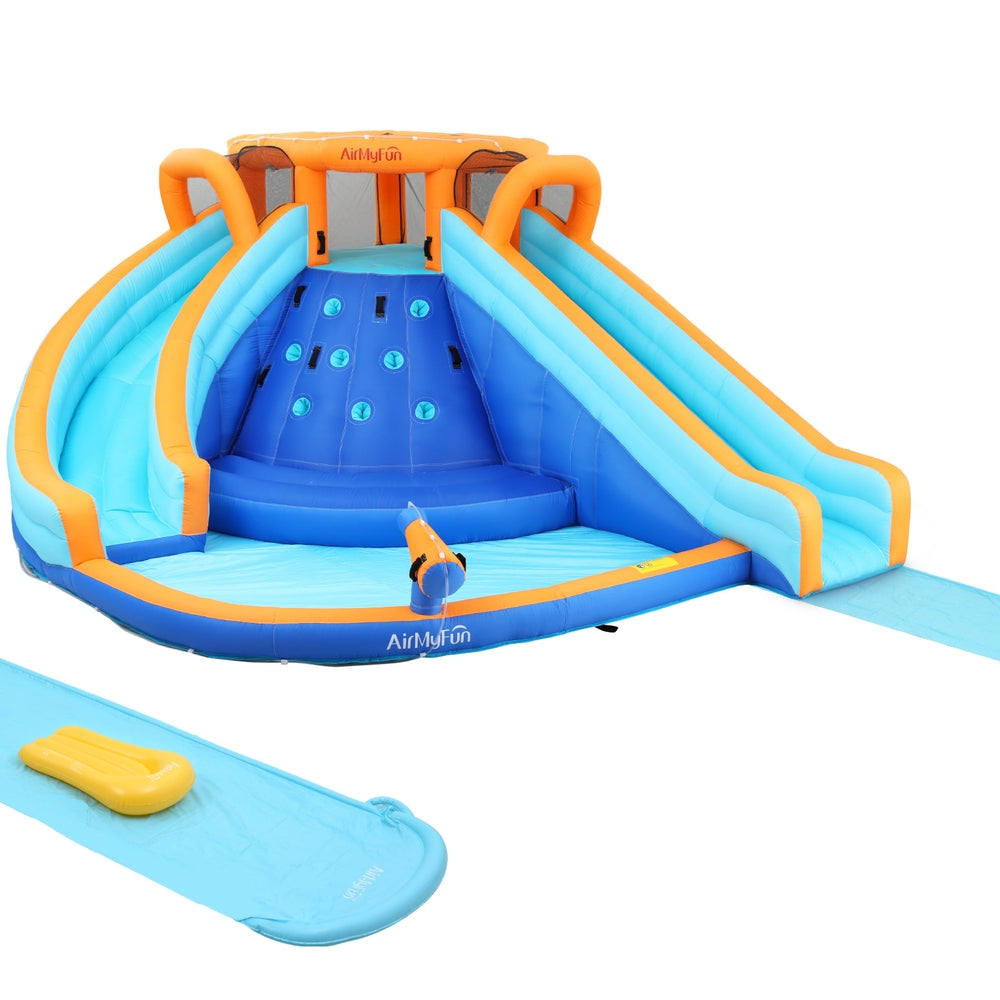 AirMyFun Kids Inflatable Pool Water Double Slide Park Jumping Castle 465X390CM Main image