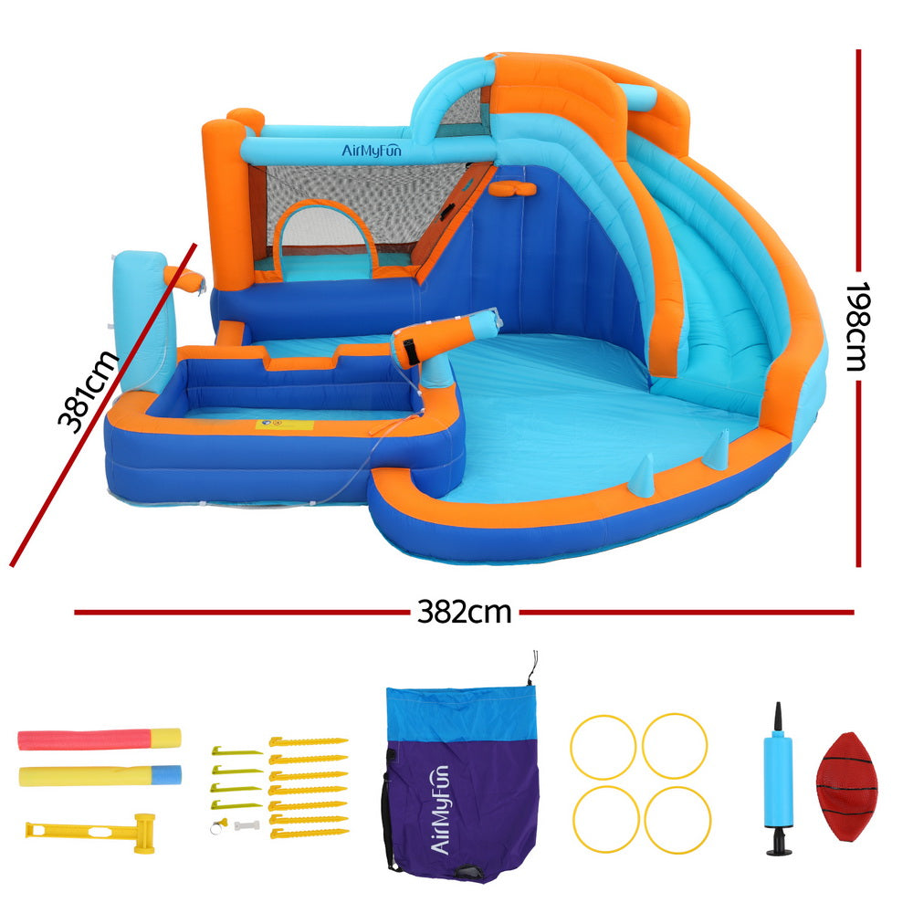 AirMyFun Kids Inflatable Pool Water Slide Park Jumping Castle Bounce 382X381CM Secondary image