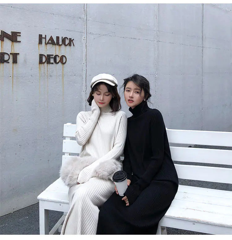 Women's Korean Style Knit Dress