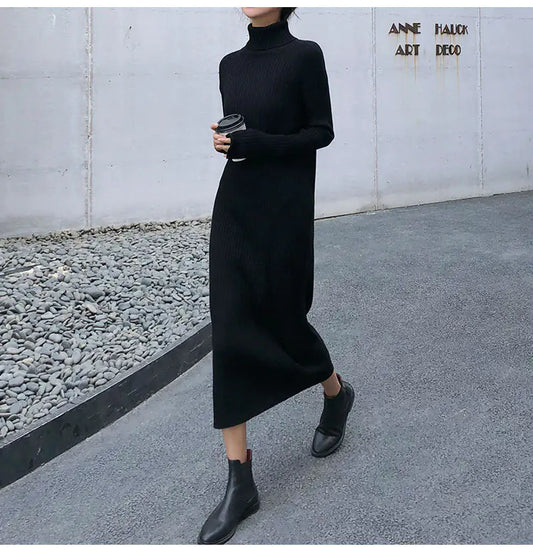 Women's Korean Style Knit Dress