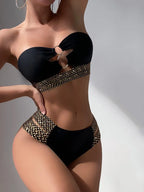 Women's Strapless Bikini Bandeau Swimwear
