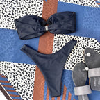 Women's Strapless Thong Bikini Set