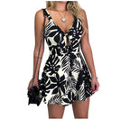 Women's Floral Print Strap Jumpsuit