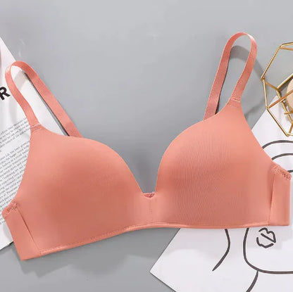 Breathable No Rims Gather Bra for Women