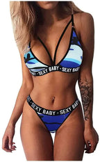 Women's 2 Set Pieces Underwear Bra & Panty Bikini
