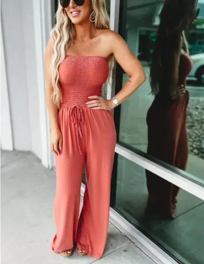 Women's Elegant Wide Leg Jumpsuit