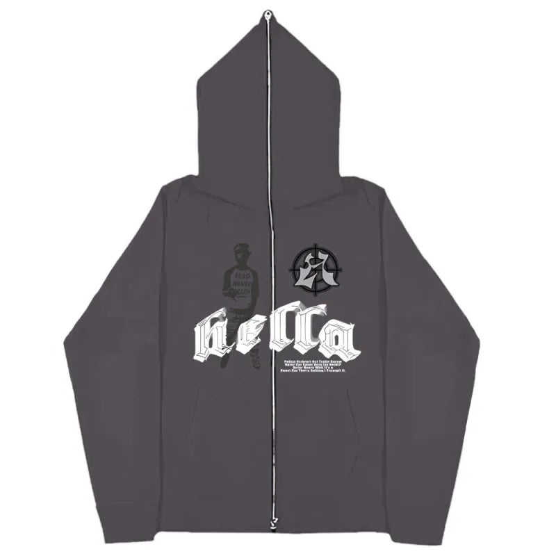 Unisex Oversized Zipper Hoodie