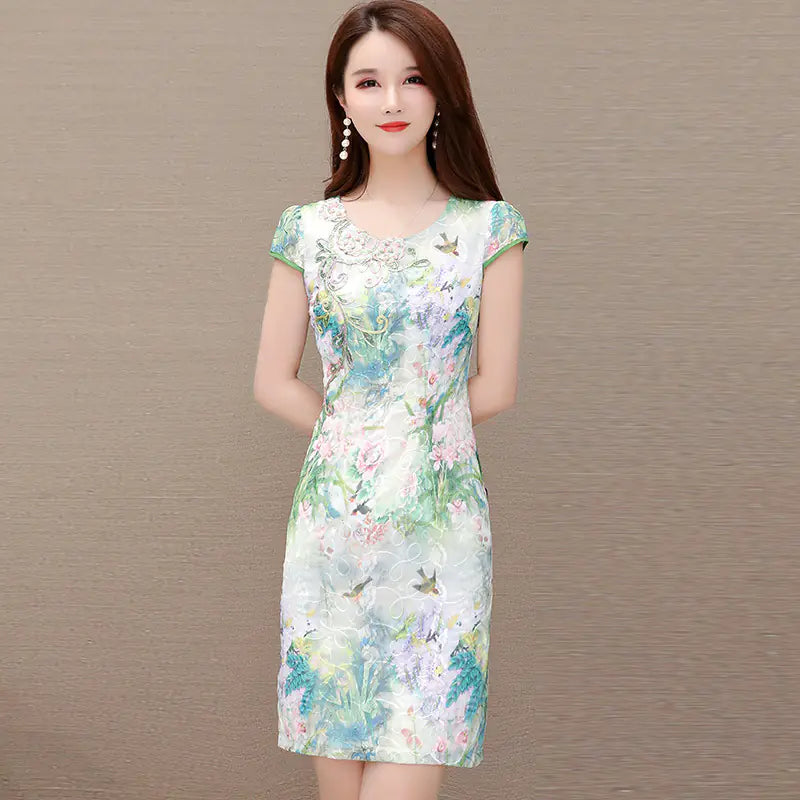 Women's Summer Cheongsam Dress Main image