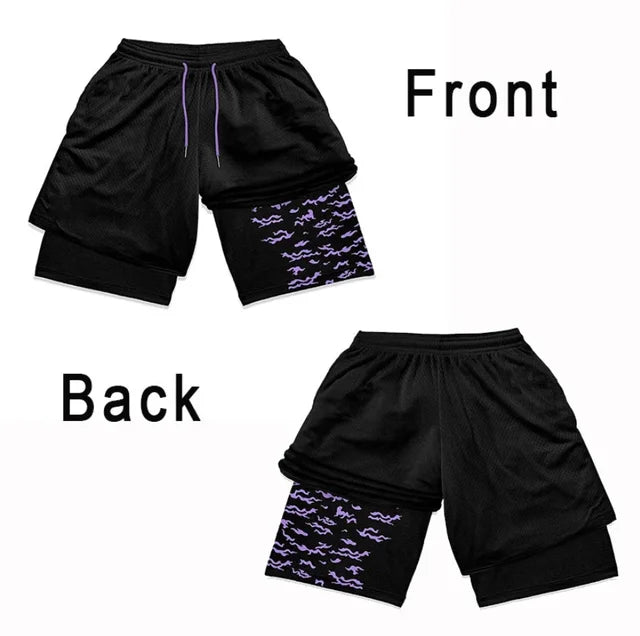 Anime Naruto 3 In 1 Gym Shorts