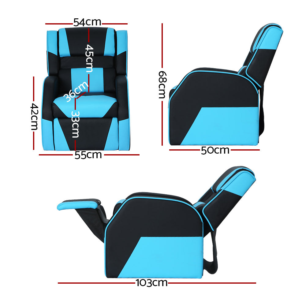 Keezi Kids Recliner Chair PU Leather Gaming Sofa Lounge Couch Children Armchair Secondary image