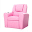 Keezi Kids Recliner Chair PU Leather Sofa Lounge Couch Children Armchair Pink