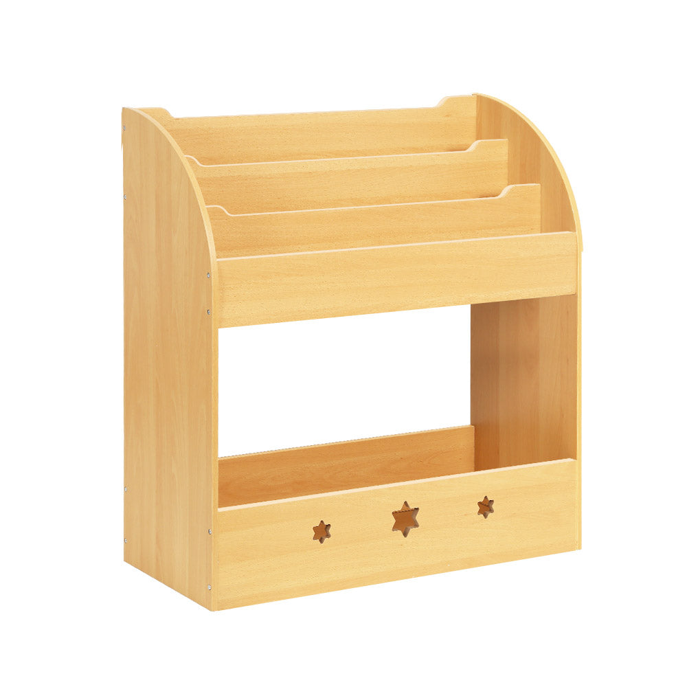 Keezi 3 Tiers Kids Bookshelf Magazine Shelf Organiser Bookcase Display Main image