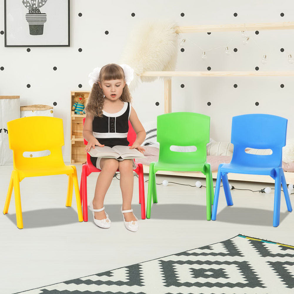 Keezi Kids Chairs Set Plastic Set of 4 Activity Study Chair 50KG Secondary image