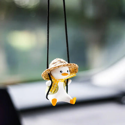 Anime Gypsum Swing Duck Car Interior Decoration