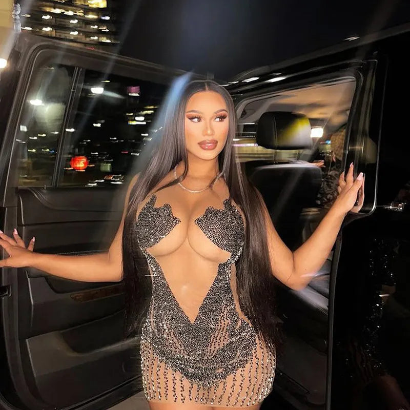Women's Sheer Mesh Dress Main image