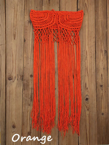 Women's Hand Crocheted Beach Dress And Bikini Cover Skirt