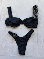 Women's Shiny Push Up Bikini Set