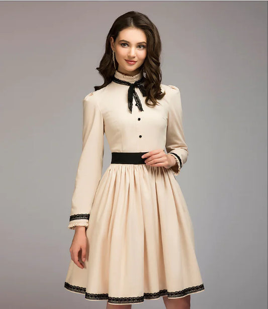 Women's A Line Dress With Bow