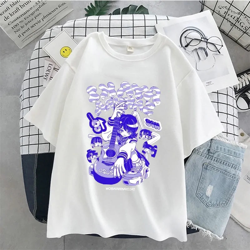 Short Sleeve Oversized Anime Tshirt