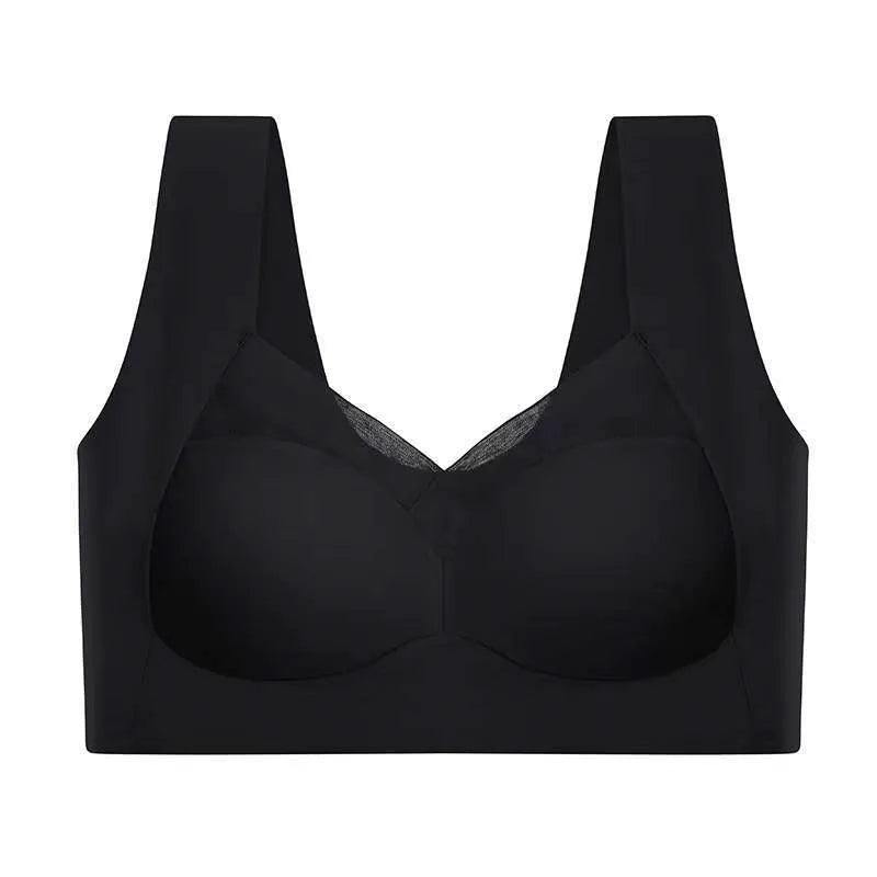 Womens One Piece Fixed Latex Cups Non Marking Sports Bra