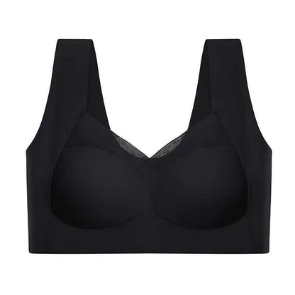 Womens One Piece Fixed Latex Cups Non Marking Sports Bra