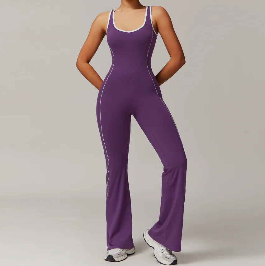 Women's Hollow Back Yoga Jumpsuit