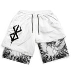 Men’s Anime Gym Shorts Men Shorts Not Branded