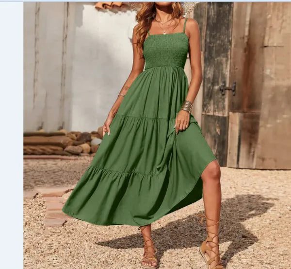 Multi Layer Chiffon Swing Dress Women