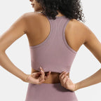 Women's Seamless Knit Yoga Set Activewear Outfit