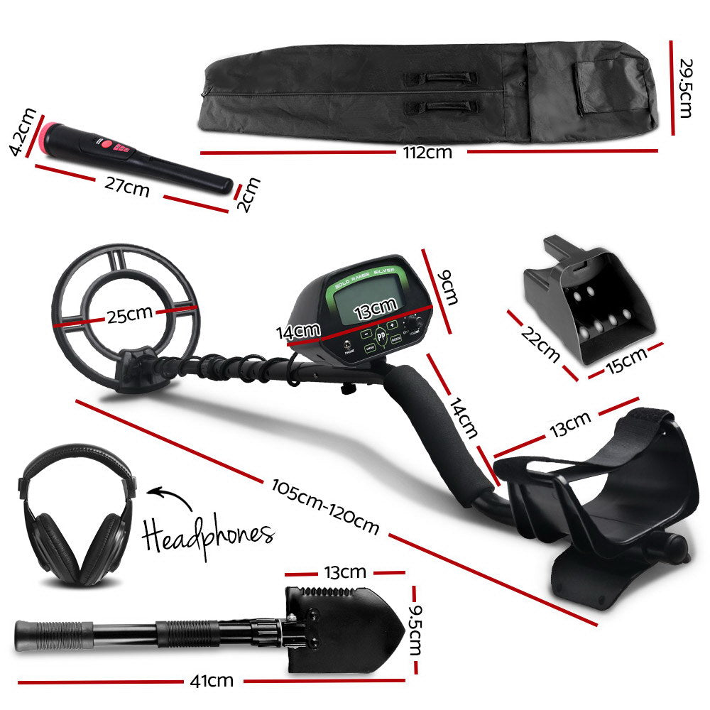 Metal Detector 220MM Deep Sensitive Waterproof Pinpointer Treasure Hunter Shovel Secondary image