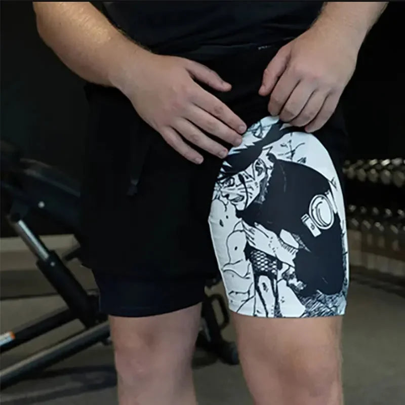 Anime Naruto 3 In 1 Gym Shorts